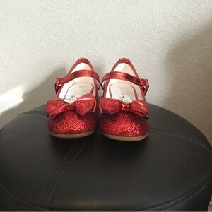 Glittery Red Kid’s Heels